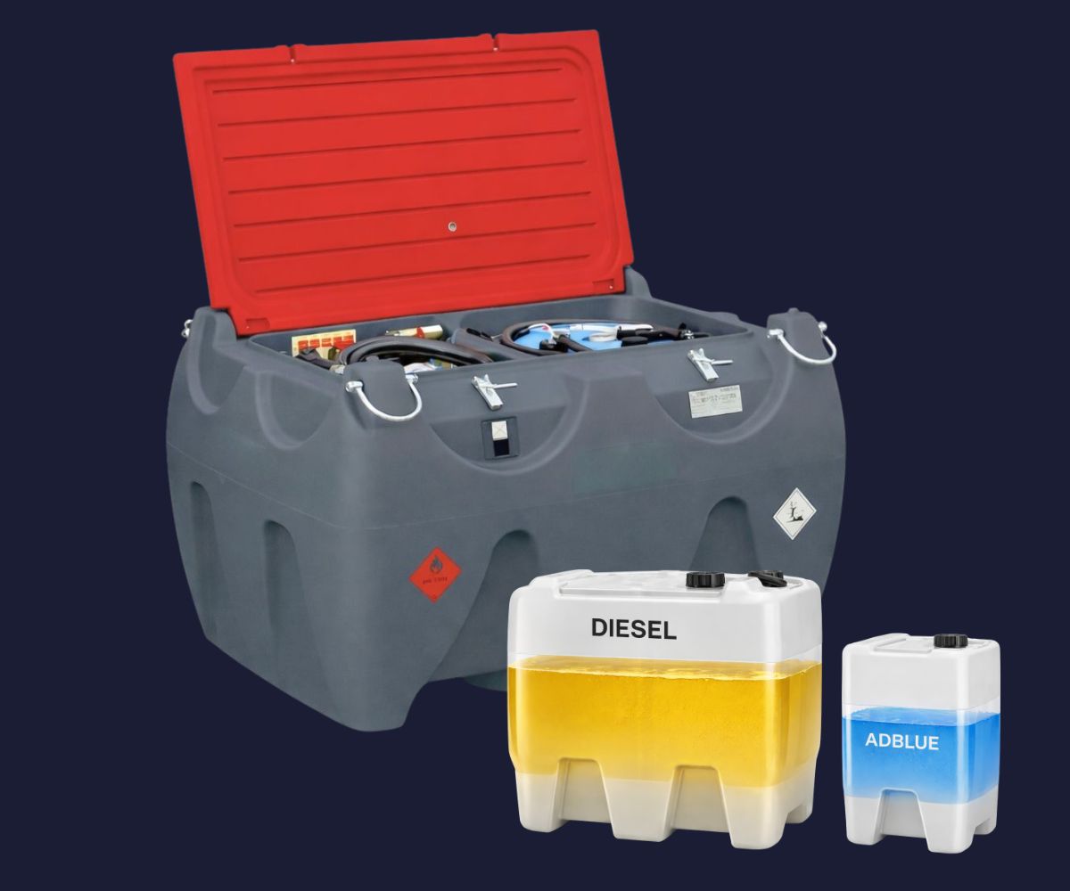 KOMBI-Tanks Diesel + AdBlue – mobiler Kombi-Tank für Bau- und Landwirtschaft